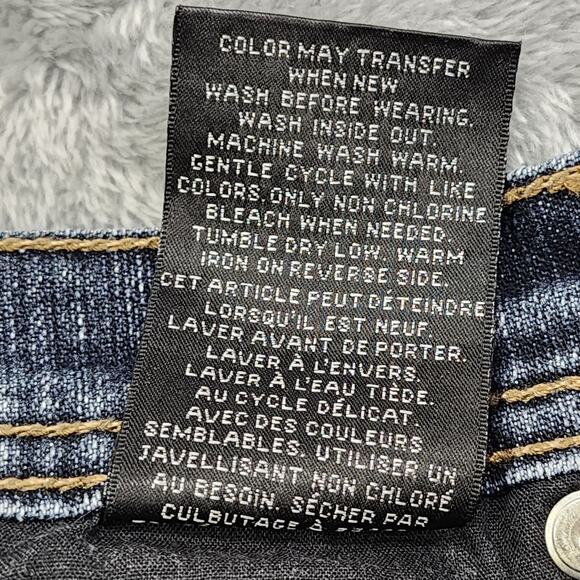 Style&Co Jeans Womens 8S SHORT Blue Dark Wash Natural Fit Mid Rise Straight Leg - Picture 9 of 14